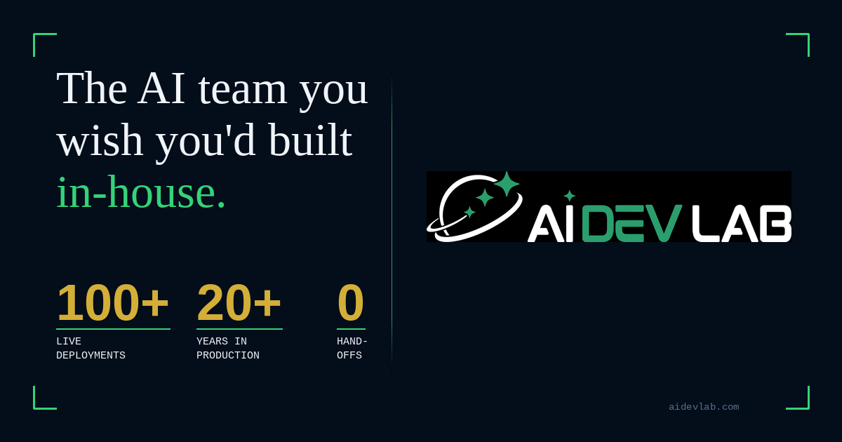 AI Dev Lab | AI Agents, Automation & Production Systems